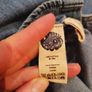 Pretty Green Embroidered Bird Vintage Denim Shirt with Pearl Effect Buttons XS Rare Image 9