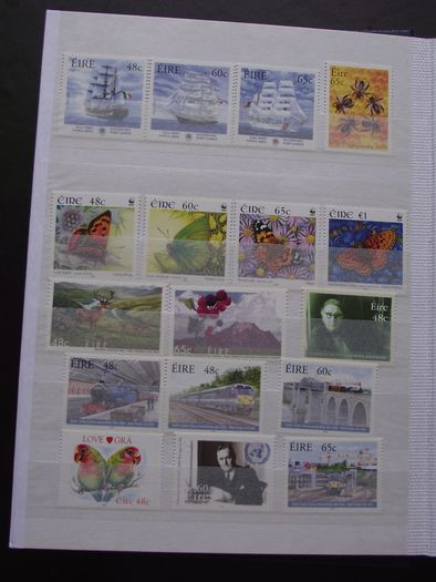 A new stock book (Number 2) filled with mint Irish stamps from years 1968-2000