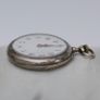 Vintage Bordeaux  Gents Mechanical  Silver Pocket Watch Image 3