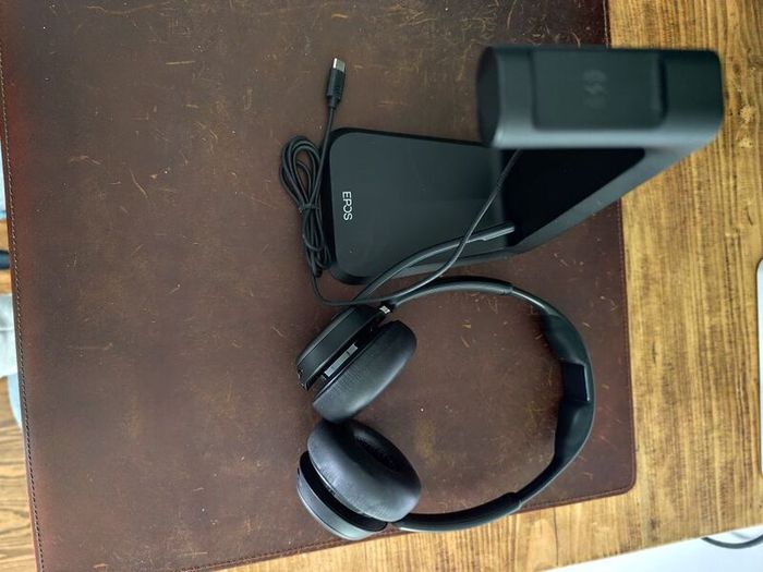 Epos Impact 1061T ANC Wireless Binaural On Ear Headset Bluetooth with Charging Stand