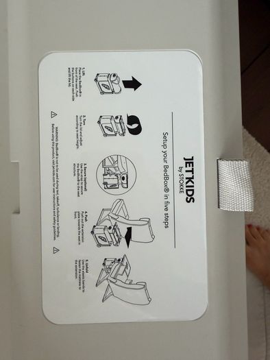 Stokke Jet Kids ride on suitcase/plane bed