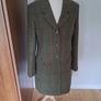 Alan Paine of London New Unworn Ladies Green Wool Coat Image 2