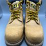 Caterpillar Walking Machine Tan Nubuck Boots - Size Youth\Kids UK 3 EU36 Wide Image 4