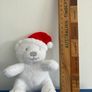 Adorable small Christmas white teddy bear Image 2