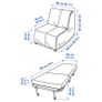 IKEA LYCKSELE Chair Bed + storage box - Excellent Condition Image 6