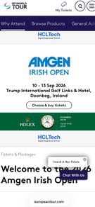 Irish Open Tickets