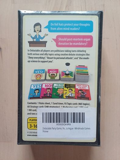 Debatable Family Party Board Game BRAND NEW