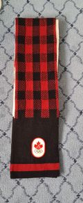 Red and Black Canadian Olympic Scarf from Hudson's Bay Co