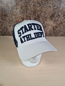 STARTER ATHLETIC DEPT baseball cap Mesh Trucker hat snapback white navy