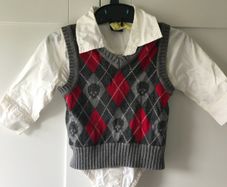 Baby Gap 3-6 month sweater vest/jumper and shirt