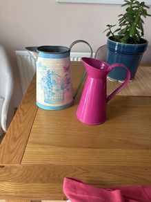 Metal jugs x 2