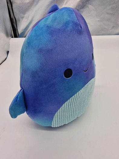 Squishmallows Sea Life Squad Cyan Whale, 7.5 Inch Plush