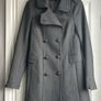 Grey French Connection military style coat Image 5