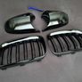 BMW E92 E93 Lci Black Kidney Grilles & Mirror Covers Set Brand New Image 6