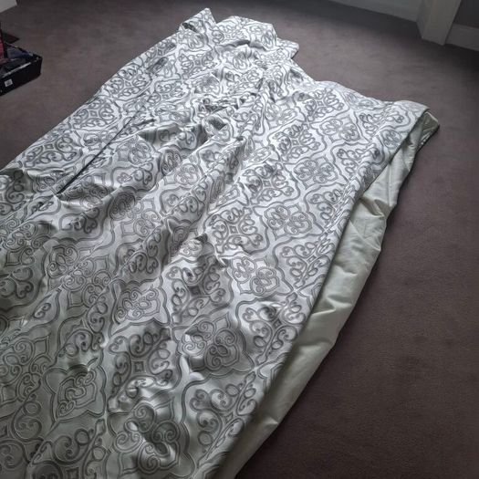 Top quality silk interlined curtains