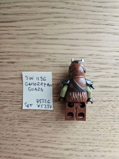 lego sw1196 gamorrean guard, set 75326, 75397