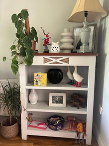 wooden bookcase