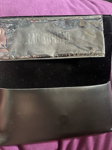 moschino sunglasses leather case brand new