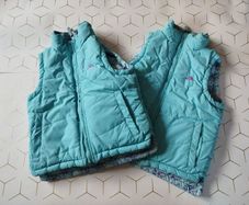 Trespass girls padded bodywarmer gilet reversible design