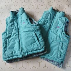 Trespass girls padded bodywarmer gilet reversible design