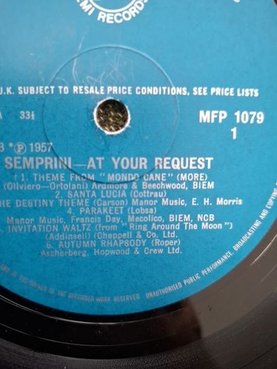 Semprini At Your Request Vinyl LP from 1966