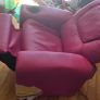 Kids reclinable armchair pink. Used Image 2