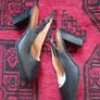 Vintage 60s leather heels Image 2