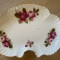 Vintage James Kent Old Foley "Burford" Rose Kidney Dish