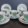 Fabulous Vintage China Set of Four Trios by the Royal Grafton Fine Bone China in Cool Vintage Retro 70s Floral Pattern, Plus a Fifth Duo Image 3