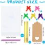 20Pcs Cellophane Basket Bags, 14X20in Clear Hamper Wrap Bag with Pull Bow Blank Hangtag & Twist Ties, Large Present Bags Set for Gift Packaging Arts Crafts Toys Fruit Christmas Making (FREE POSTAGE) Image 2