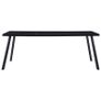 Dining Table Black 200x100x75 cm Tempered Glass Image 2