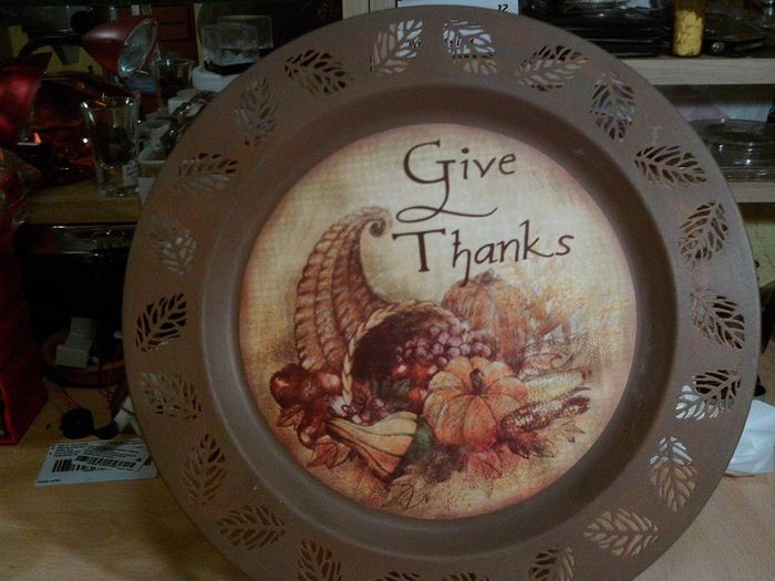 metal tray/plaque