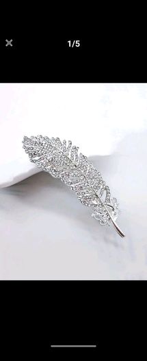 feather style hair pin