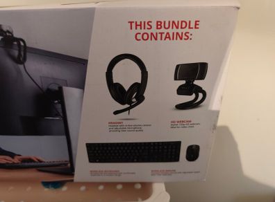 Trust Bundle 720p Webcam, Headset, Keyboard and Mouse