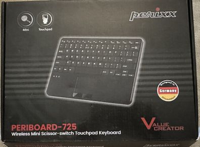 Perixx Periboard-725 Wireless Mini Keyboard with Touchpad