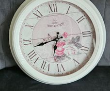 Rose wall clock
