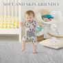Modern Rugs Living Room, 160x220cm, Light Grey Large Machine Washable Anti Slip Short Pile Soft Carpet for Kids Room Bedroom Image 4