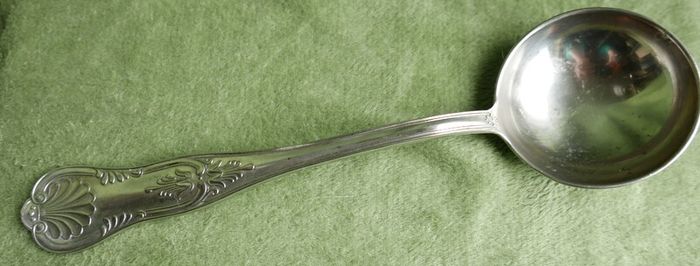 Vintage big Spoon, Hallmarked ARG.800.X   length-13"
