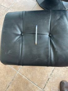 leather swivell recliner chairs 2 chairs 2 foot rests great condition