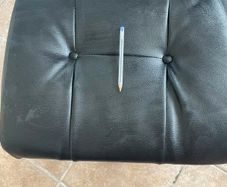 leather swivell recliner chairs 2 chairs 2 foot rests great condition