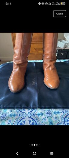 Authentic Sergio Rossi tall equestrian boots size 4