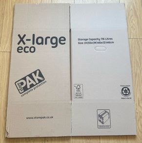 Home moving cardboard boxes X-Large size six in total.