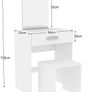 Dressing Table Isla 1 Drawer Mirror & Stool Image 3