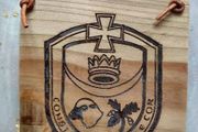 Roscommon Football GAA Team Crest for All Ireland Laser Engraved Gift Idea
