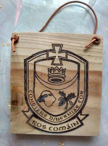 Roscommon Football GAA Team Crest for All Ireland Laser Engraved Gift Idea