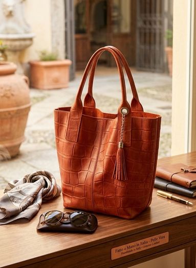 New Italian leather Bag