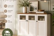 Sideboard Cabinet Vintage-Style Kitchen Storage Cabinet