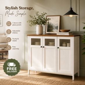 Sideboard Cabinet Vintage-Style Kitchen Storage Cabinet