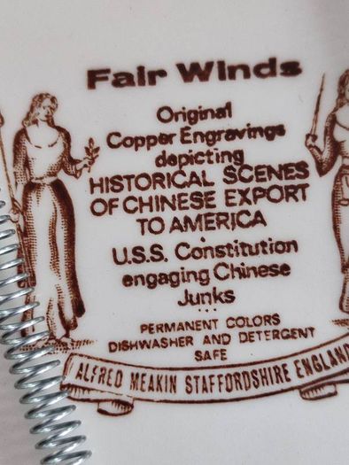 Hanging Wall Plate Of Histoical Senes Of Chinese Export To America