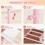 Kids Clothing Rail with 2-Layer Storage Shelf and 2 Adjustable Hanging Rods,Dress Up Rail for Hanging Clothes,Dress up Storage for Baby Toddle Kids(Classic, Pink) Image 6